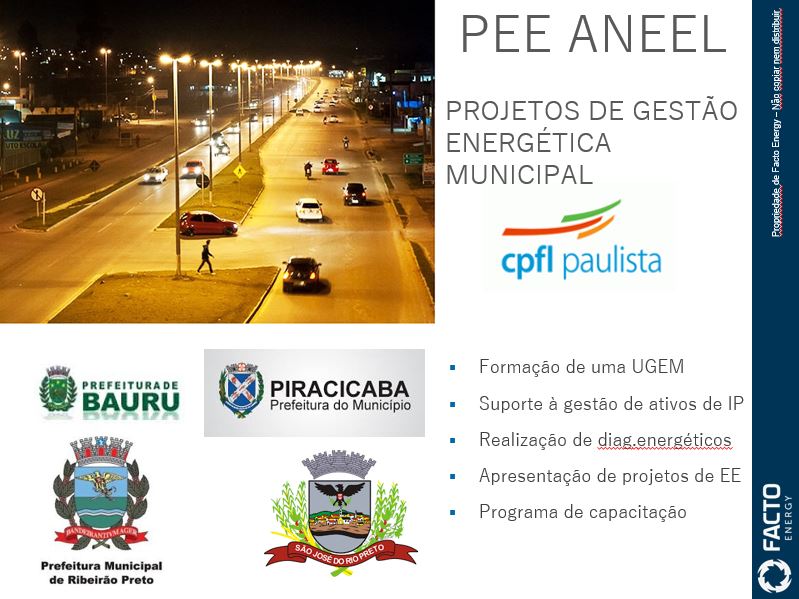Projeto GEM CPFL em 04 Cidades do Estado de SP
