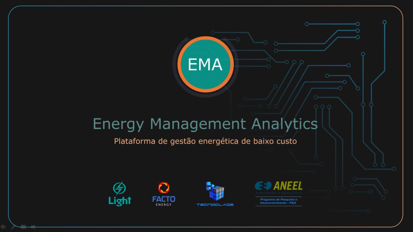 EMA-Energy Management Analytics. Plataforma de Gestão Energética composta de completo software, submedidor de baixo custo e módulo de otimização 