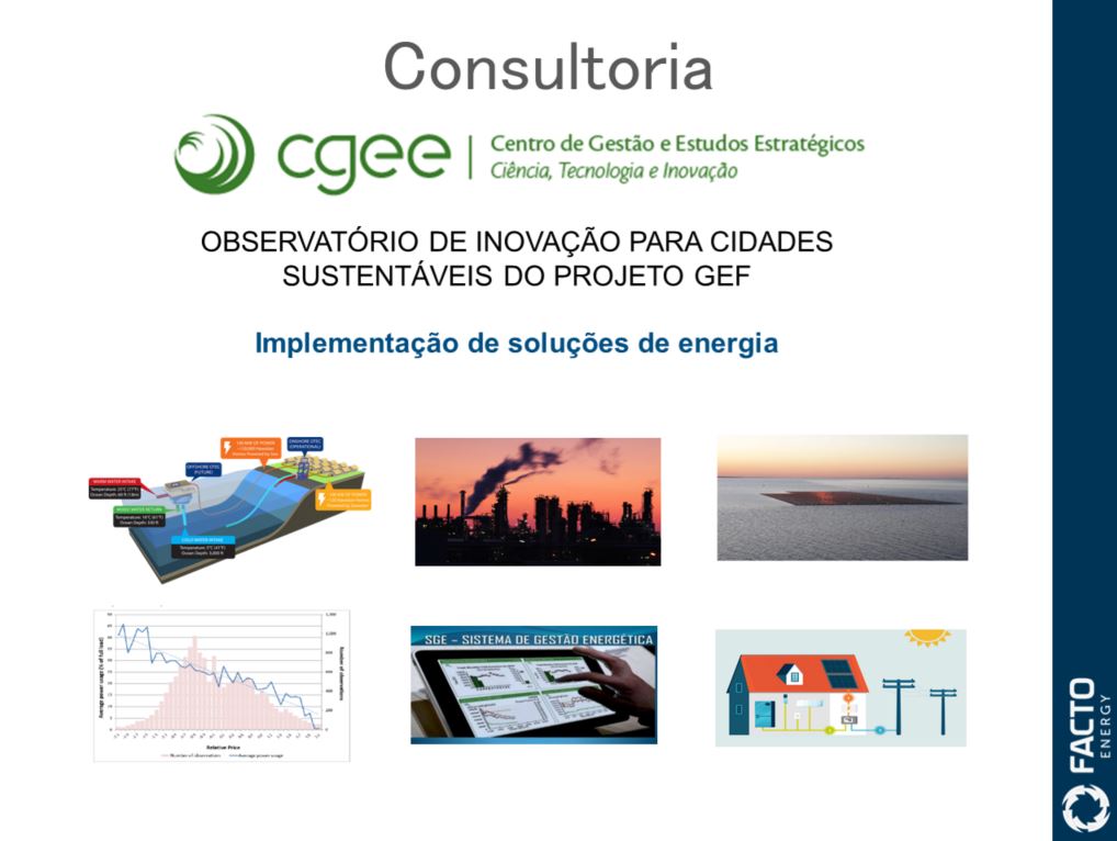 Observatório de inovação para cidades sustentáveis do projeto GEF: Implementação de soluções de energia